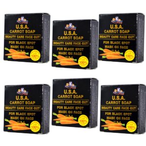 K Brothers USA Carrot Soap - 6 Pieces