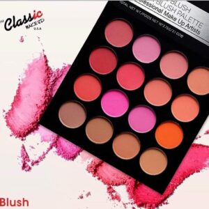 Blush Palette with 16 Vibrant Colors Classic Makeup