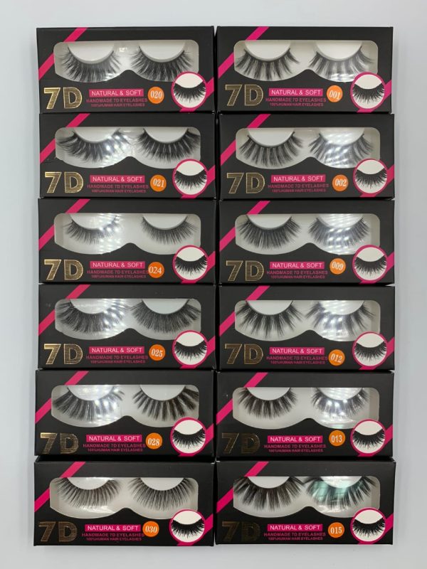 7D Single Pair Lashes - 10 Pairs