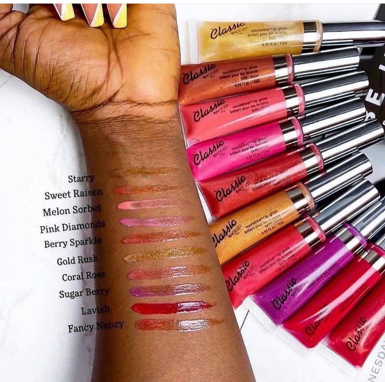 Classic Makeup Nourishine Lipgloss Pack of 20 Pieces