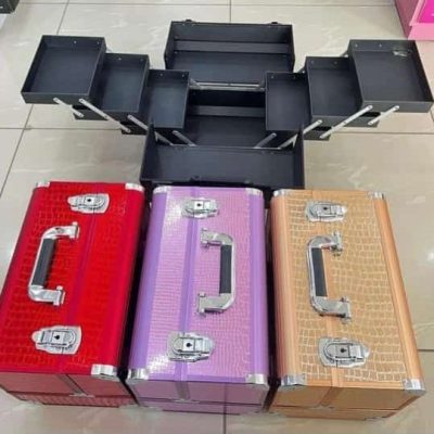 3 Steps Alumunium Makeup Box - Big Size