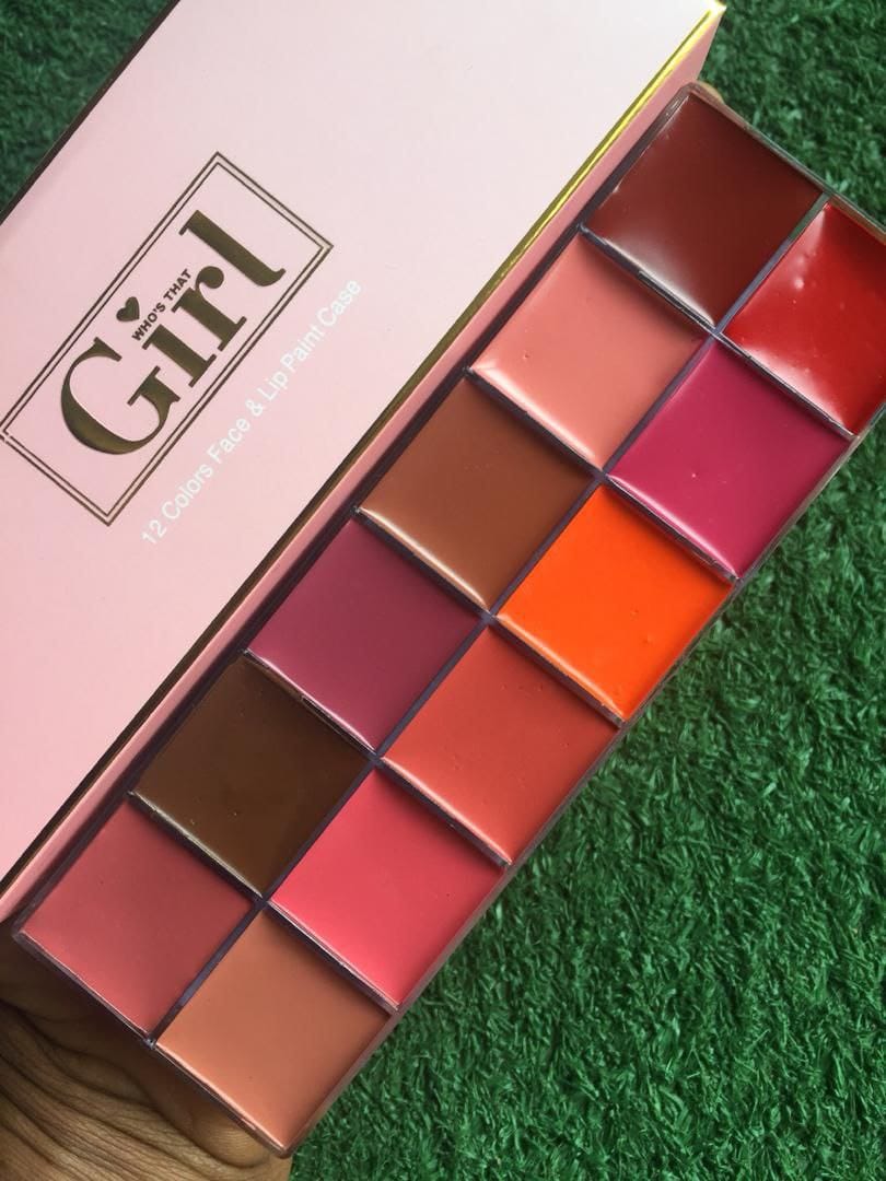 Who's That Girl 12 Colors Lipstick Palette