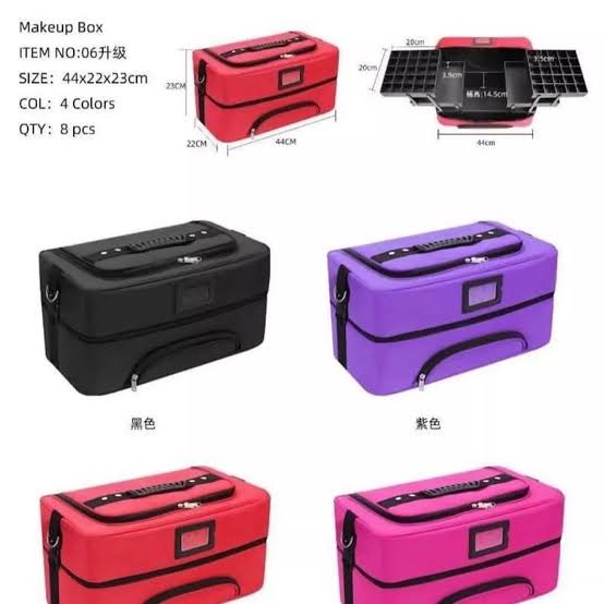 2 Steps Cloth Long Multipurpose Makeup Box