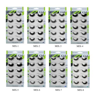 Girl 5 Pair Mink Lashes