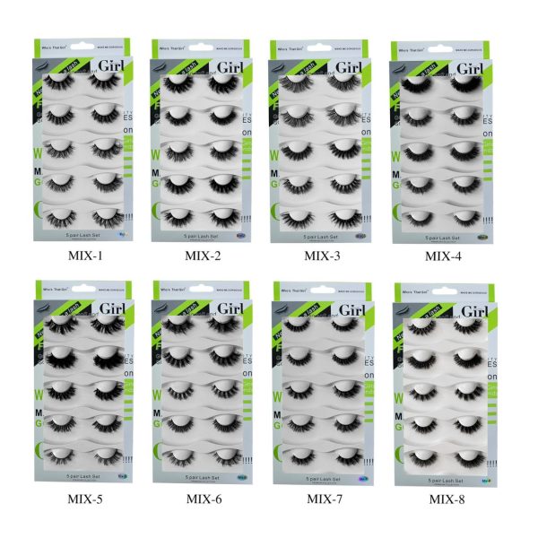 Girl 5 Pair Mink Lashes